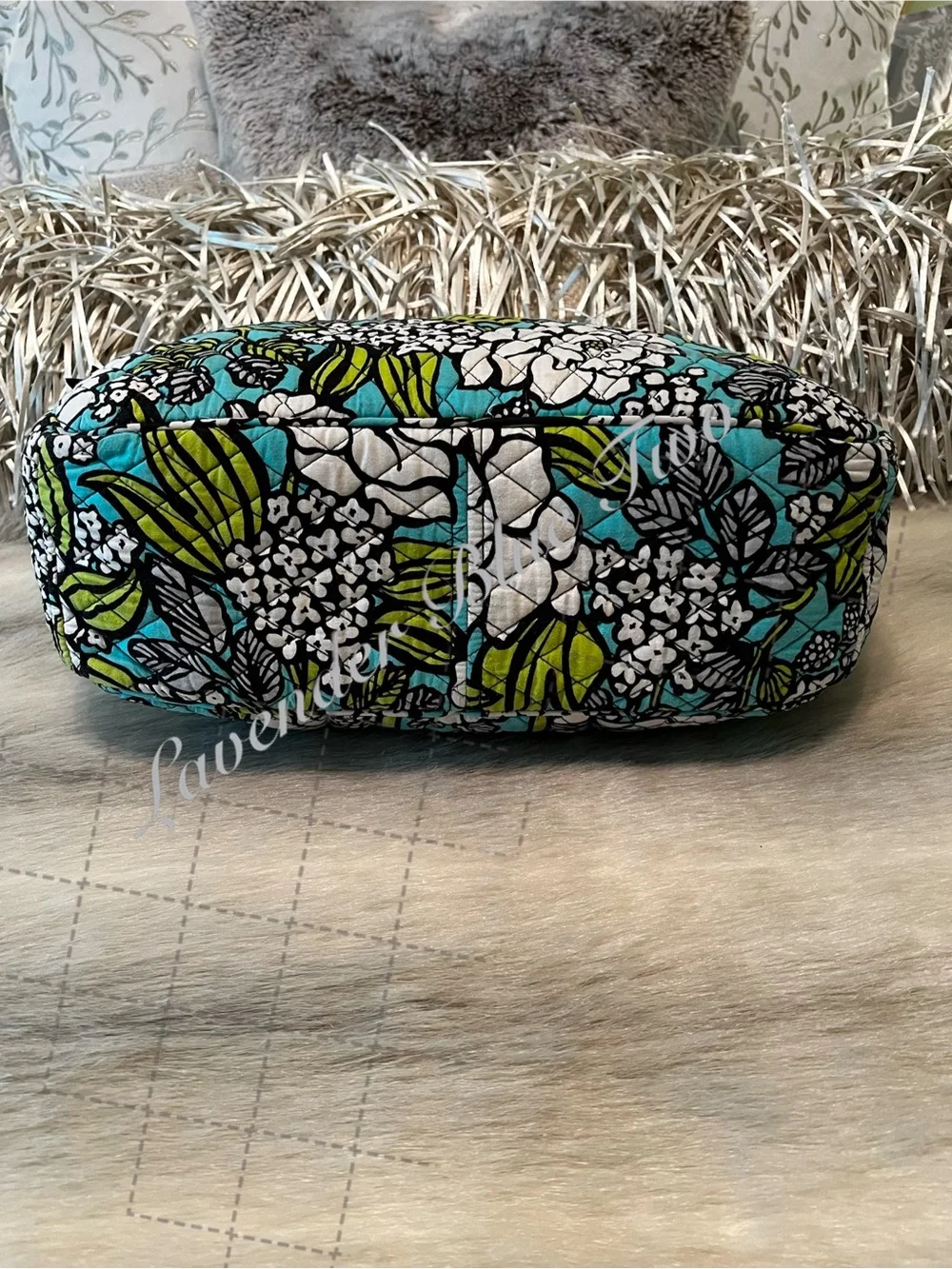 VERA BRADLEY Island Blooms 2012 Stroll Around Baby Diaper Bag Tote Turquoise